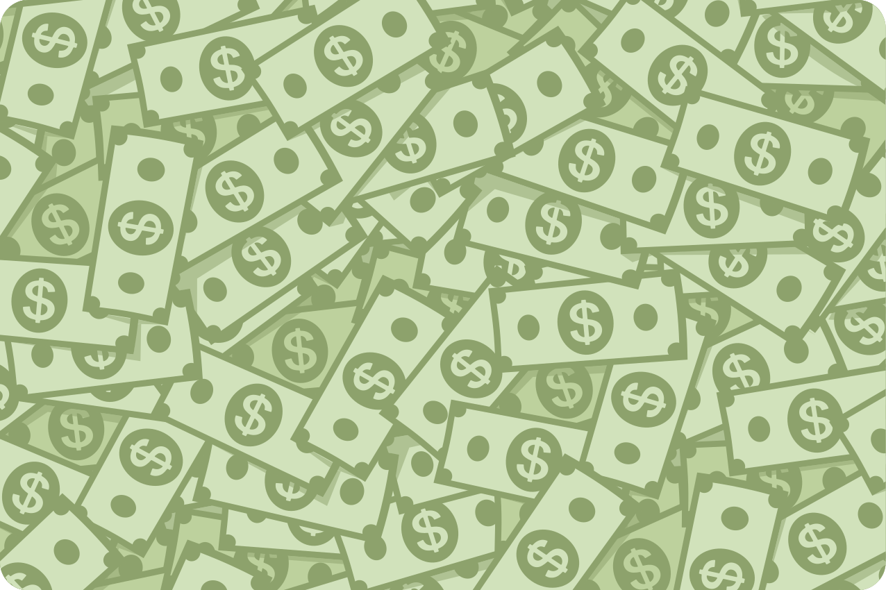 Készpénz mintás tányéralátétek eredeti - TenStickers