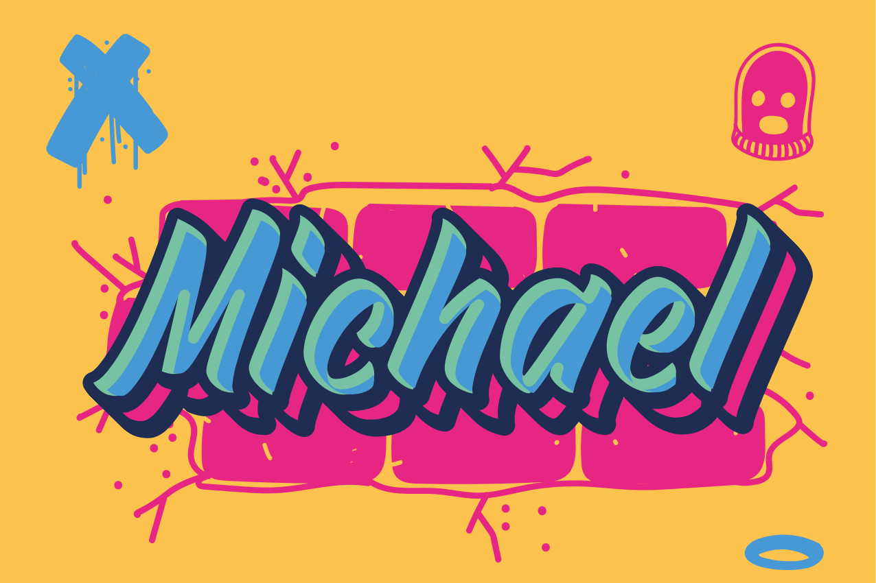 Merész név nyilatkozat tányéralátétek névvel - TenStickers