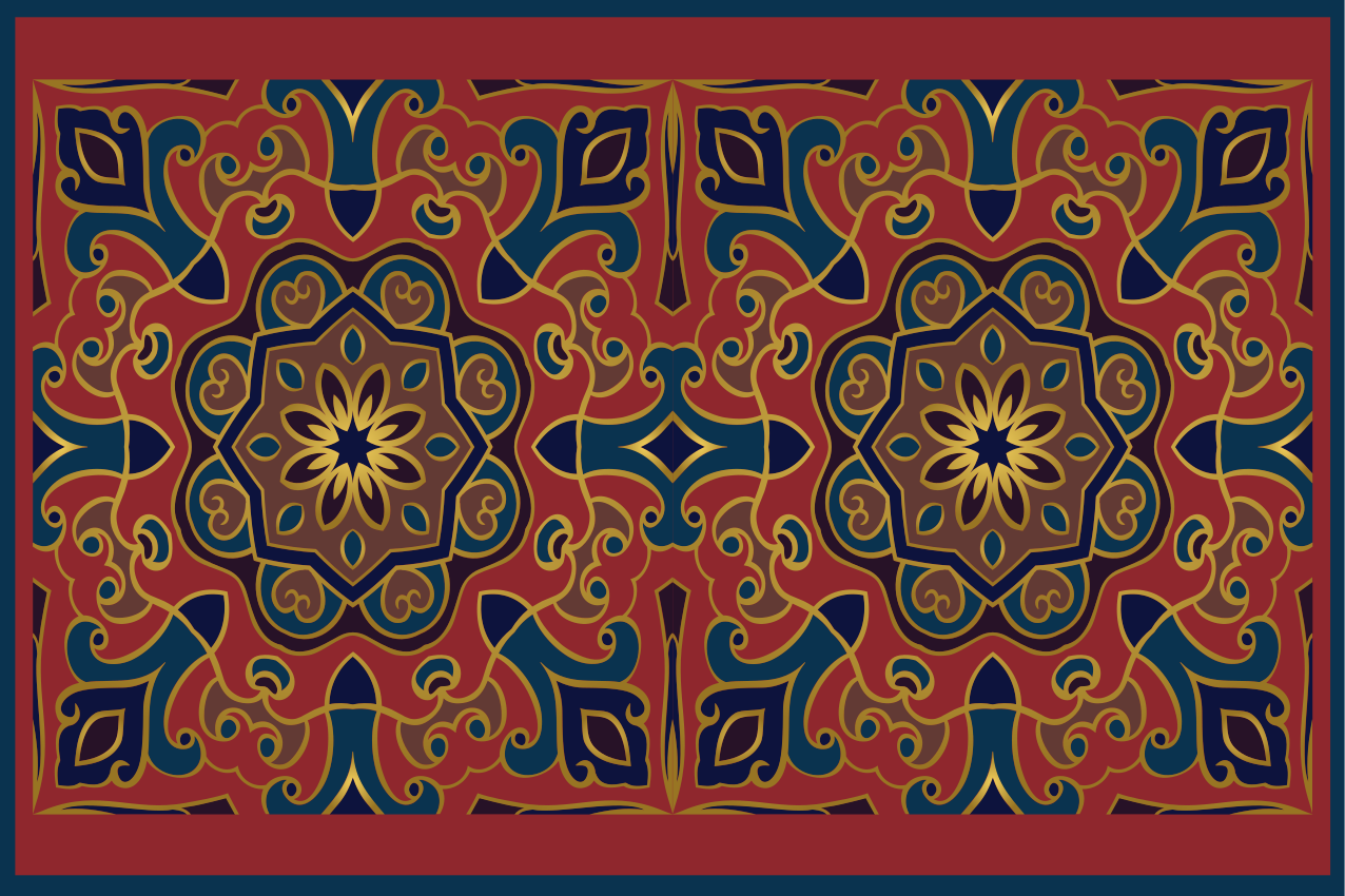 Bonyolult virágkompozíció tányéralátétek eredeti - TenStickers