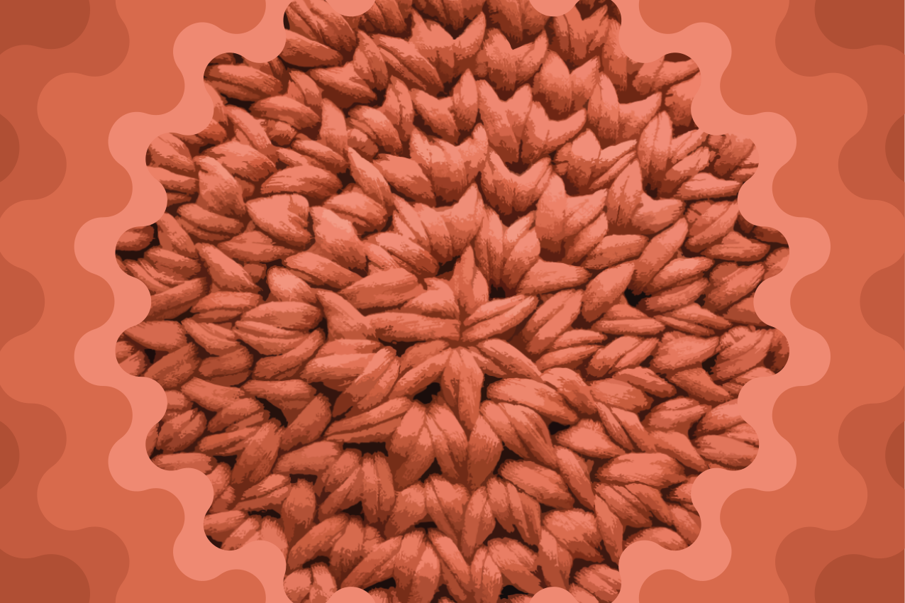 Texturált levél motívum tányéralátétek struktúra - TenStickers