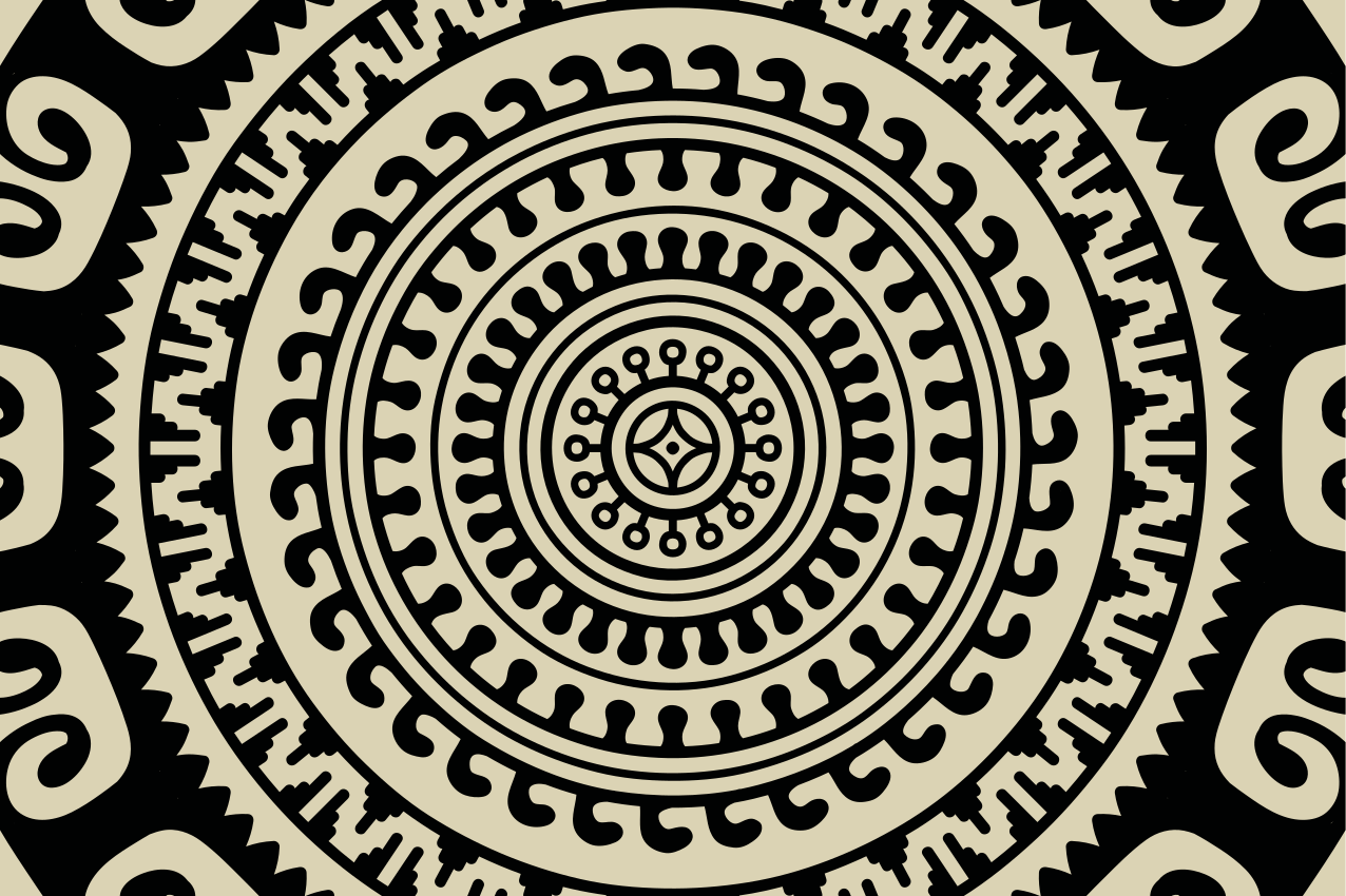 Körmintás formák tányéralátétek struktúra - TenStickers