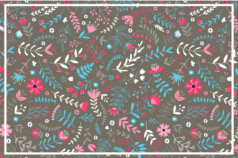 Botanikus textúrájú tányéralátétek struktúra - TenStickers