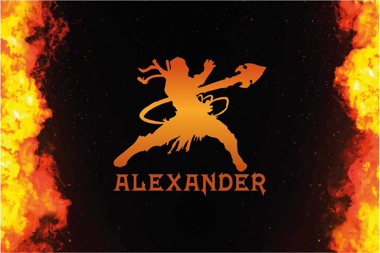 Harcos sziluett eredeti tányéralátétek - TenStickers