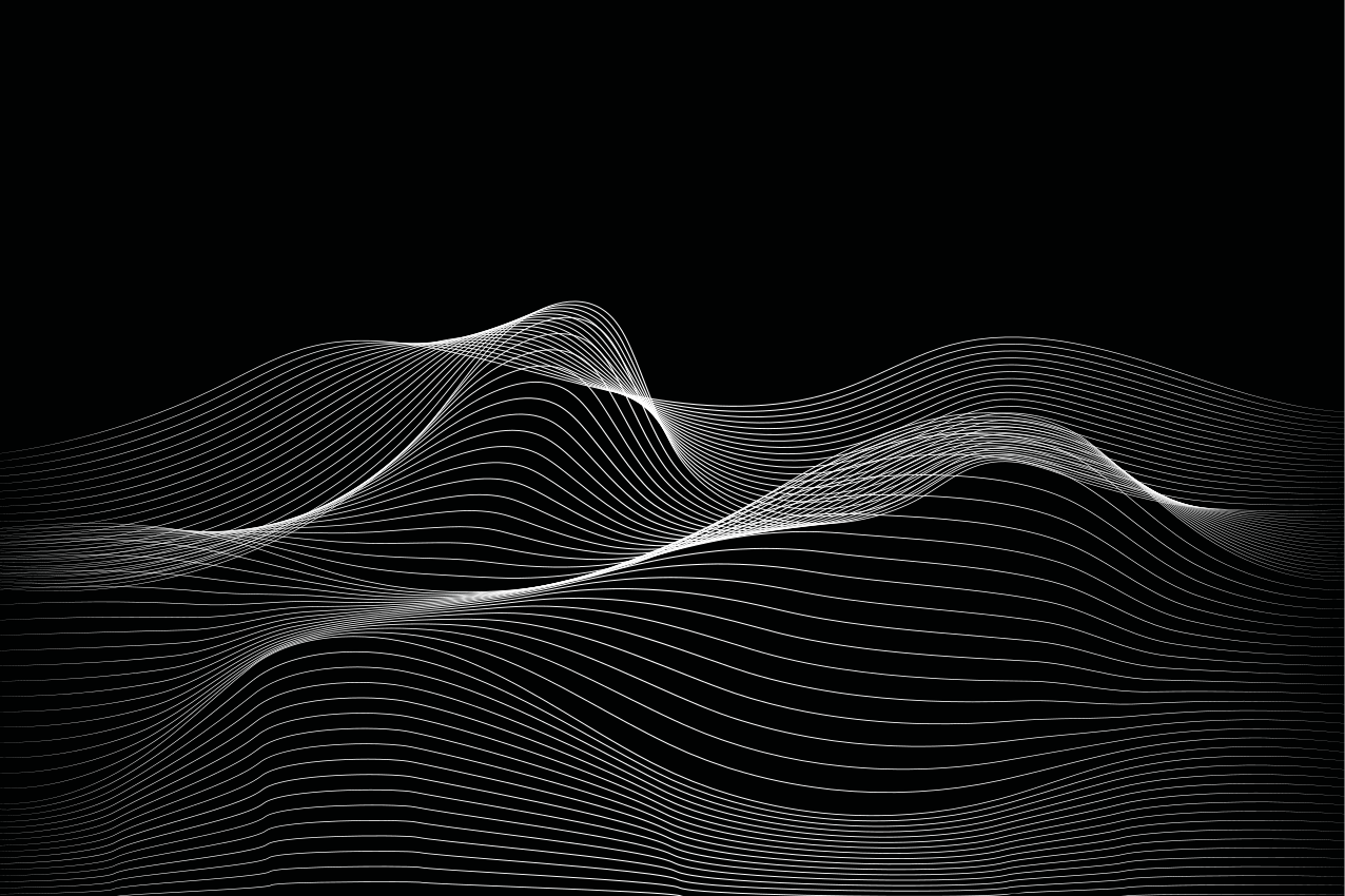 Hullámos vonal minták tányéralátétek struktúra - TenStickers