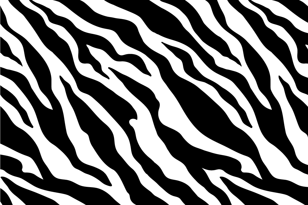Zebra csíkos tányéralátétek struktúra - TenStickers