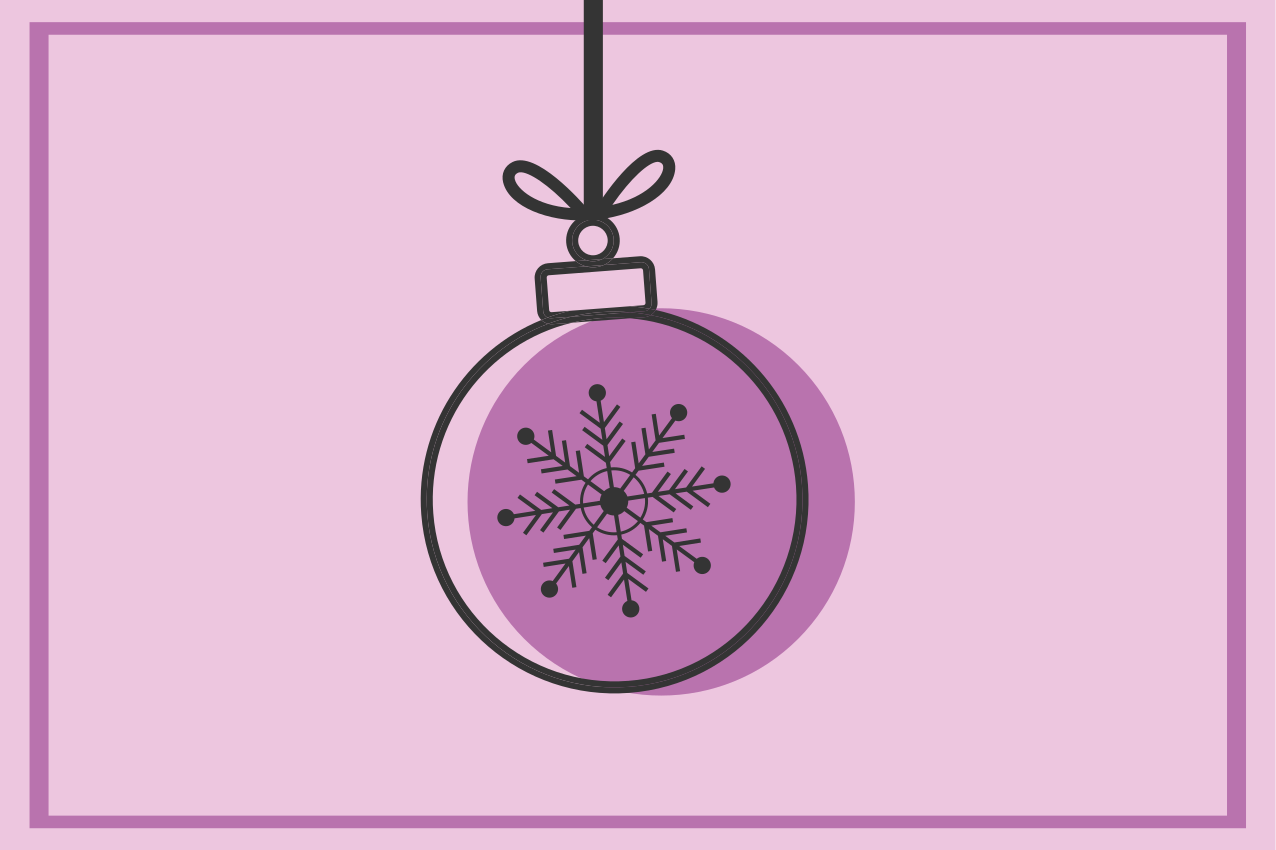 Hópehely dísz illusztráció - tányéralátétek karácsony - TenStickers