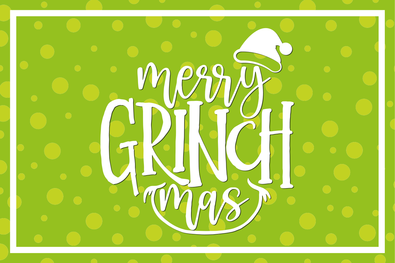 Merry grinch mas design tányéralátétek karácsony - TenStickers