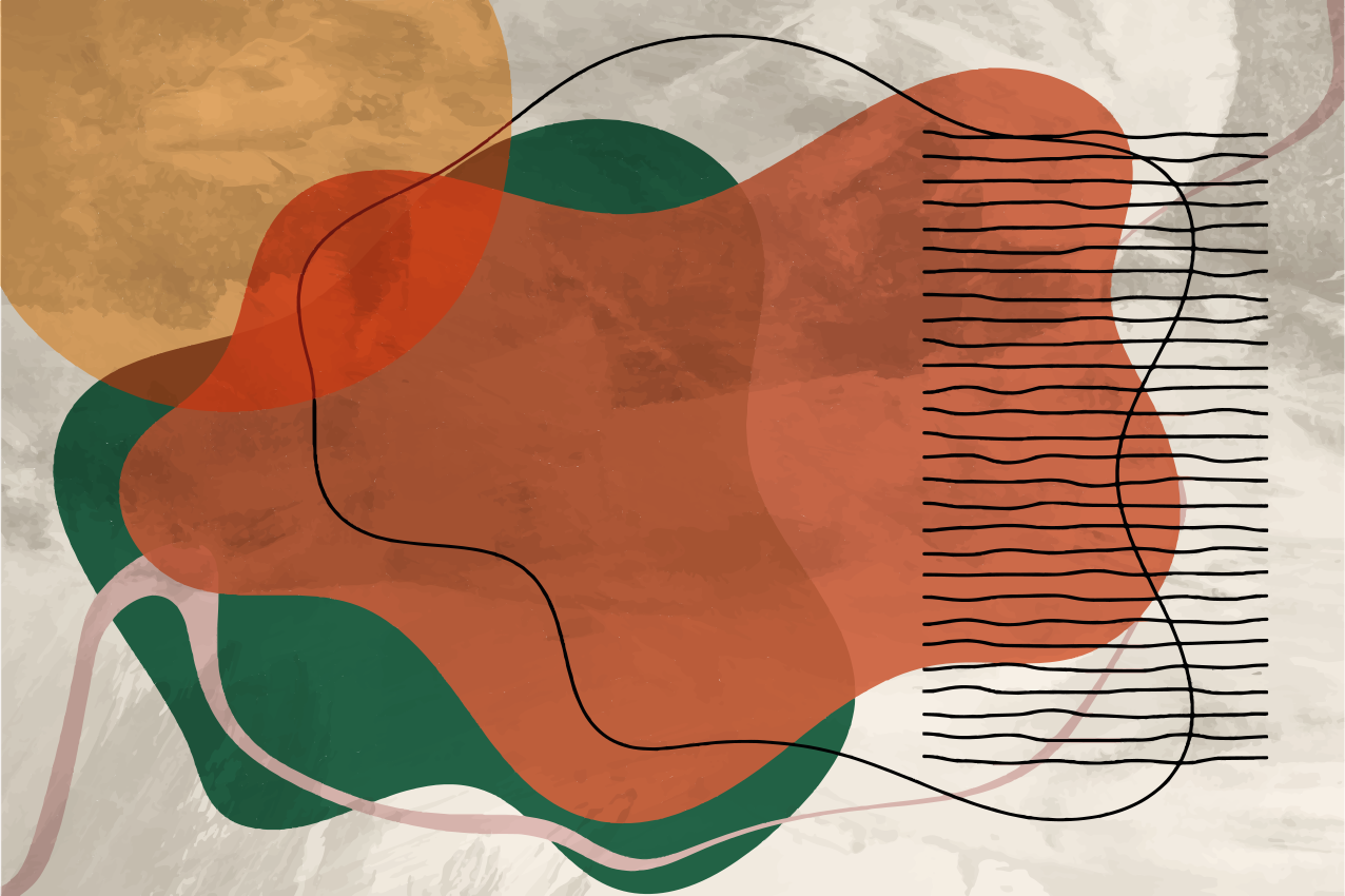 Absztrakt kollázs grafika modern alátétek - TenStickers