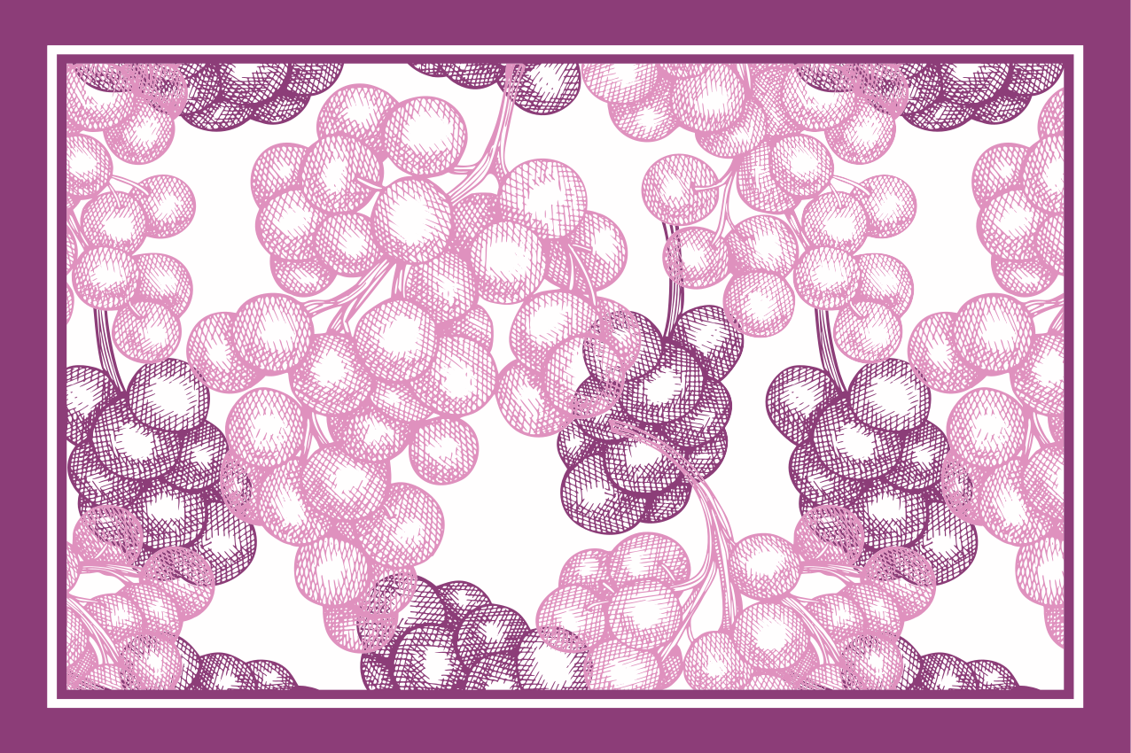 Virágmintás tányéralátétek struktúra - TenStickers