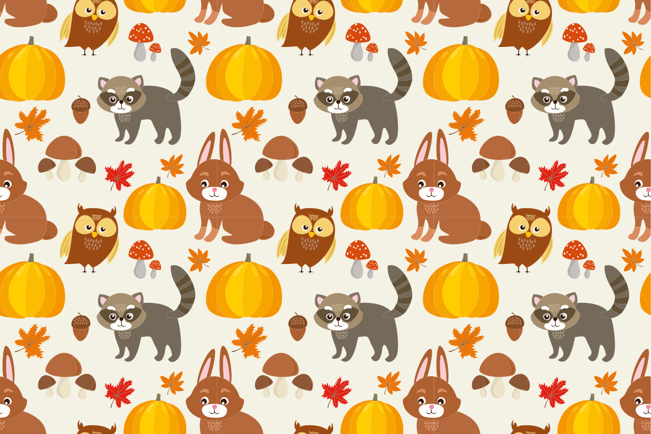 Aranyos állatos társak tányéralátétek gyermekeknek - TenStickers