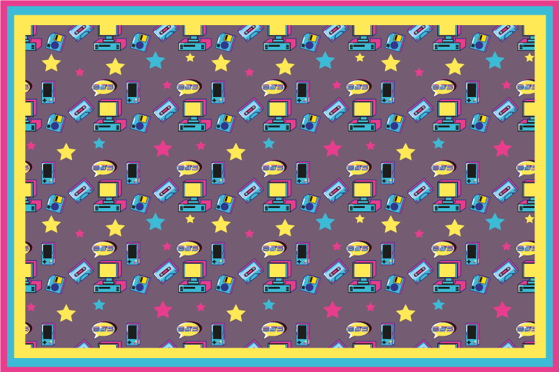 Színes csillagos mintás tányéralátétek eredeti - TenStickers