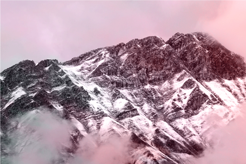 Hegycsúcs esztétikus színek alátétek - TenStickers