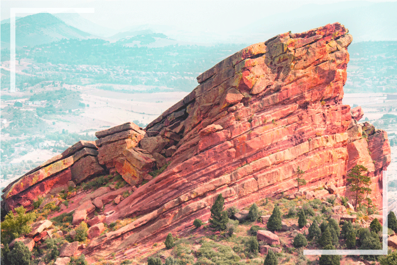 Modern tányéralátétek fenséges sziklaformációval - TenStickers