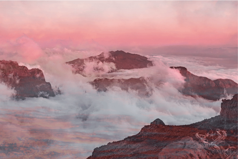 Modern tányéralátétek hegyvidéki tájjal - TenStickers