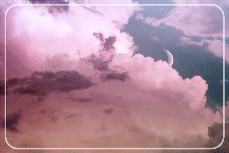 Felhős Égbolt hold modern tányéralátétek - TenStickers