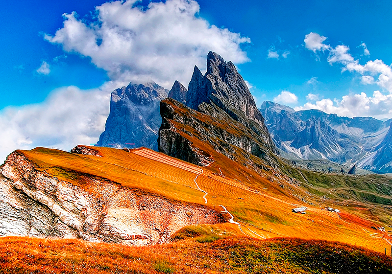 Modern tányéralátétek hegyvidéki panorámával - TenStickers