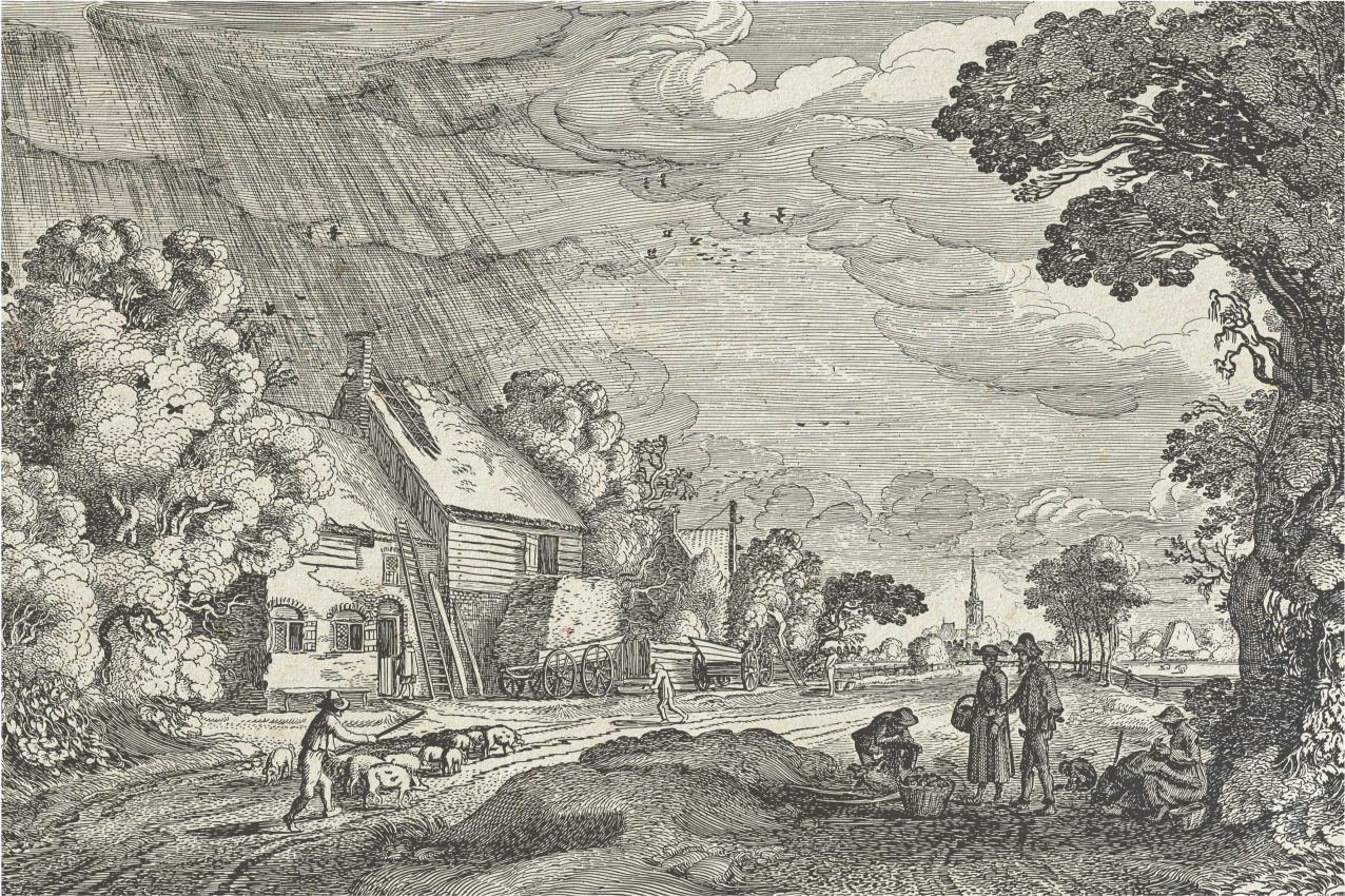 Vintage tájképes tányéralátétek eredeti - TenStickers