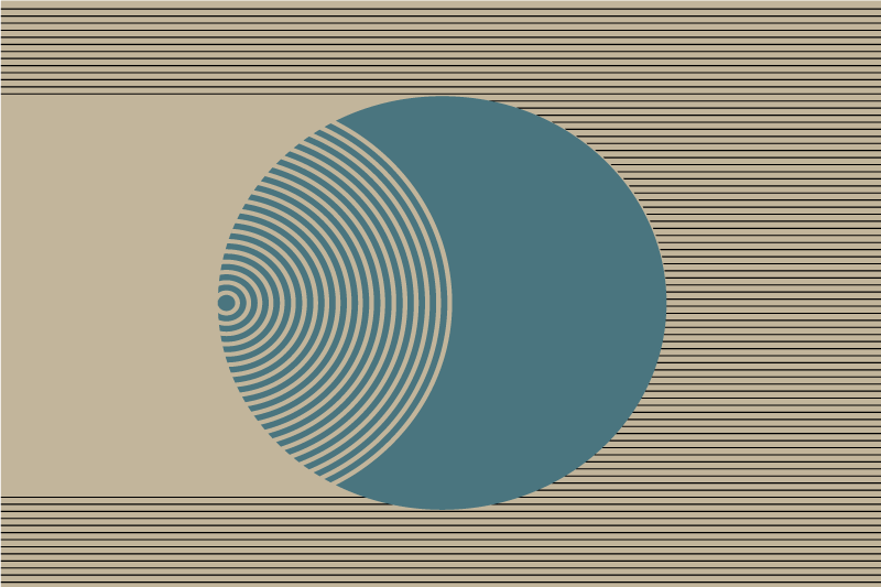 Modern tányéralátétek geometrikus körmintával - TenStickers