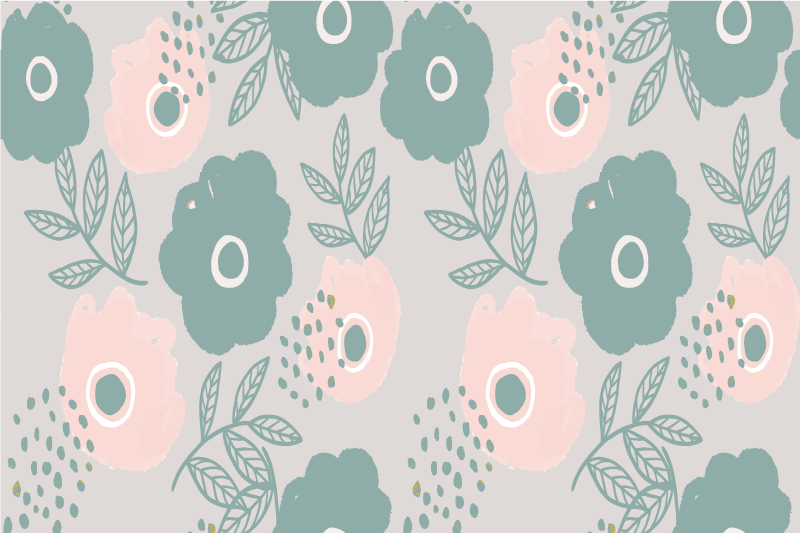 Virágos idézet háttér - tányéralátétek idézetek - TenStickers