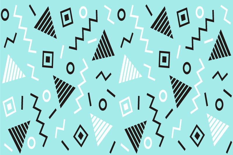 Modern tányéralátétek - geometrikus minták kollekciója - TenStickers