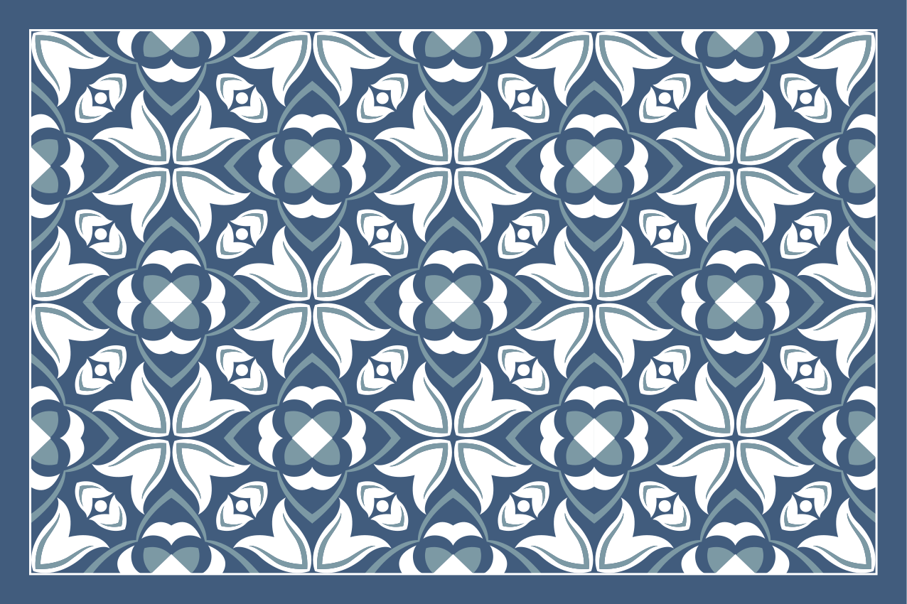 Gazdag növényi motívum tányéralátétek struktúra - TenStickers