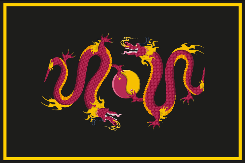 Eredeti tányéralátétek sárkány mintával - TenStickers