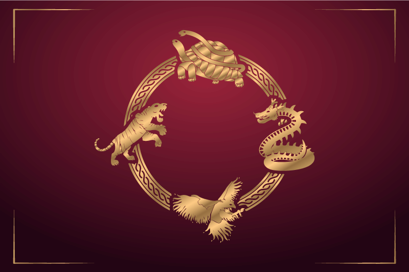 Arany Állati jelvények tányéralátétek eredeti - TenStickers