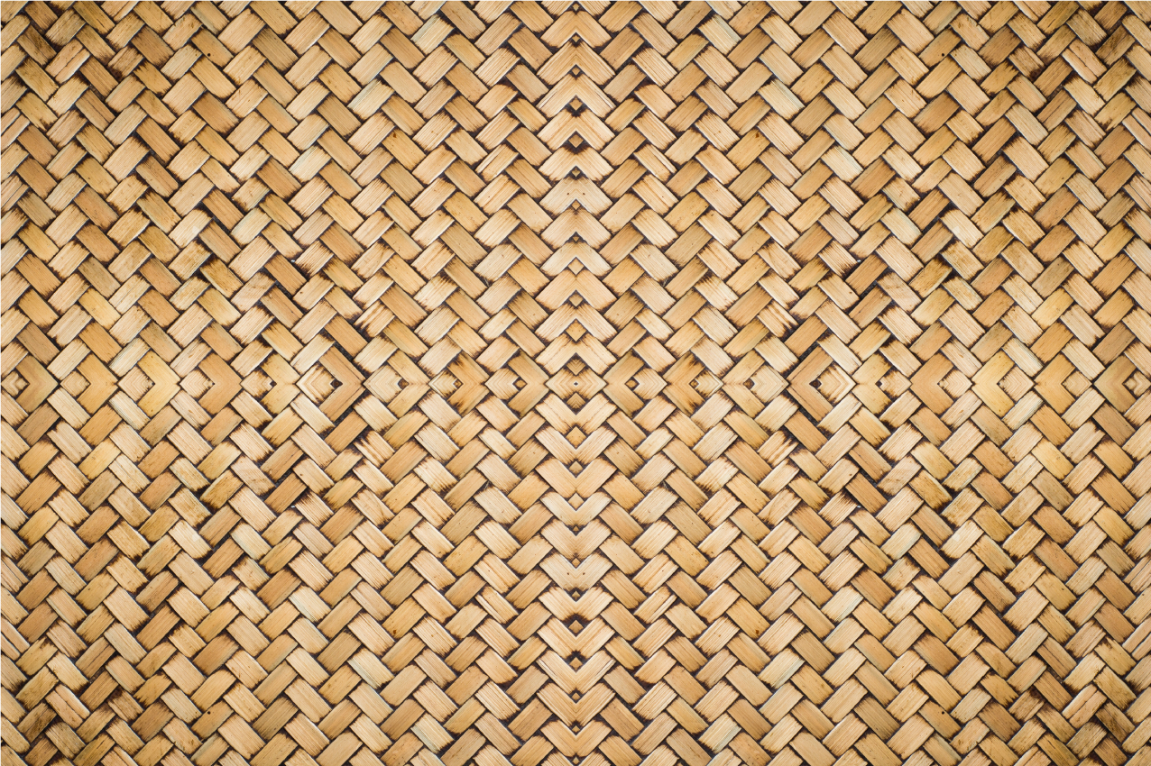 Bambusz szőtt hatású texturált alátétek - TenStickers