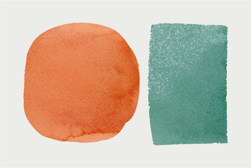 Absztrakt színfoltok tányéralátétek struktúra - TenStickers