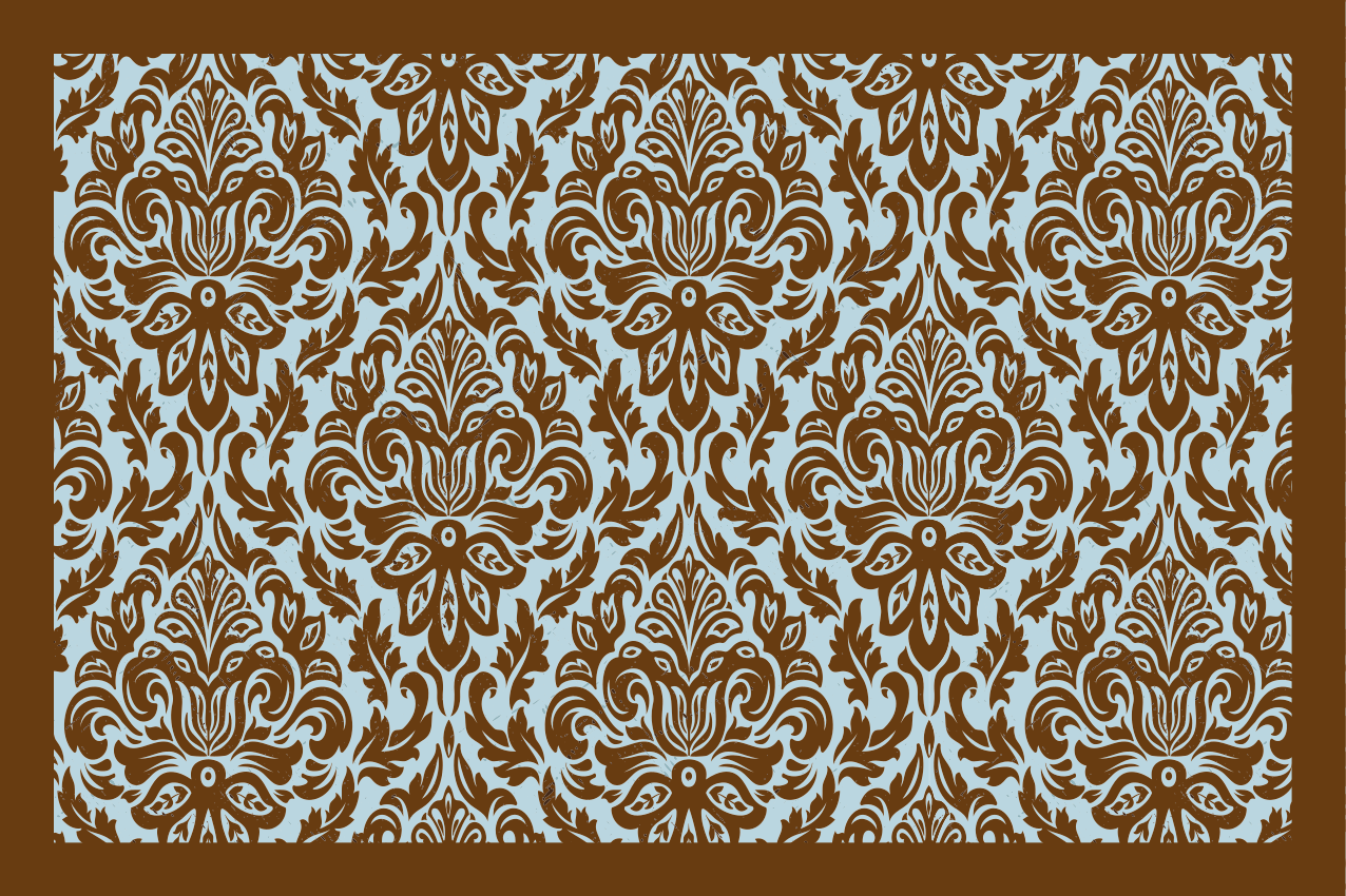 Bonyolult virág jelvény tányéralátétek struktúra - TenStickers