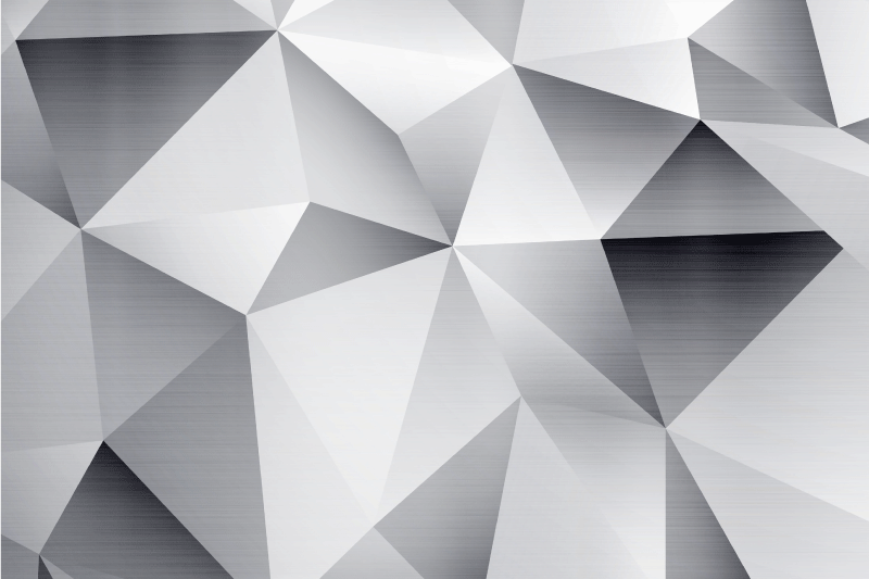 Modern tányéralátétek geometrikus fém mintával - TenStickers