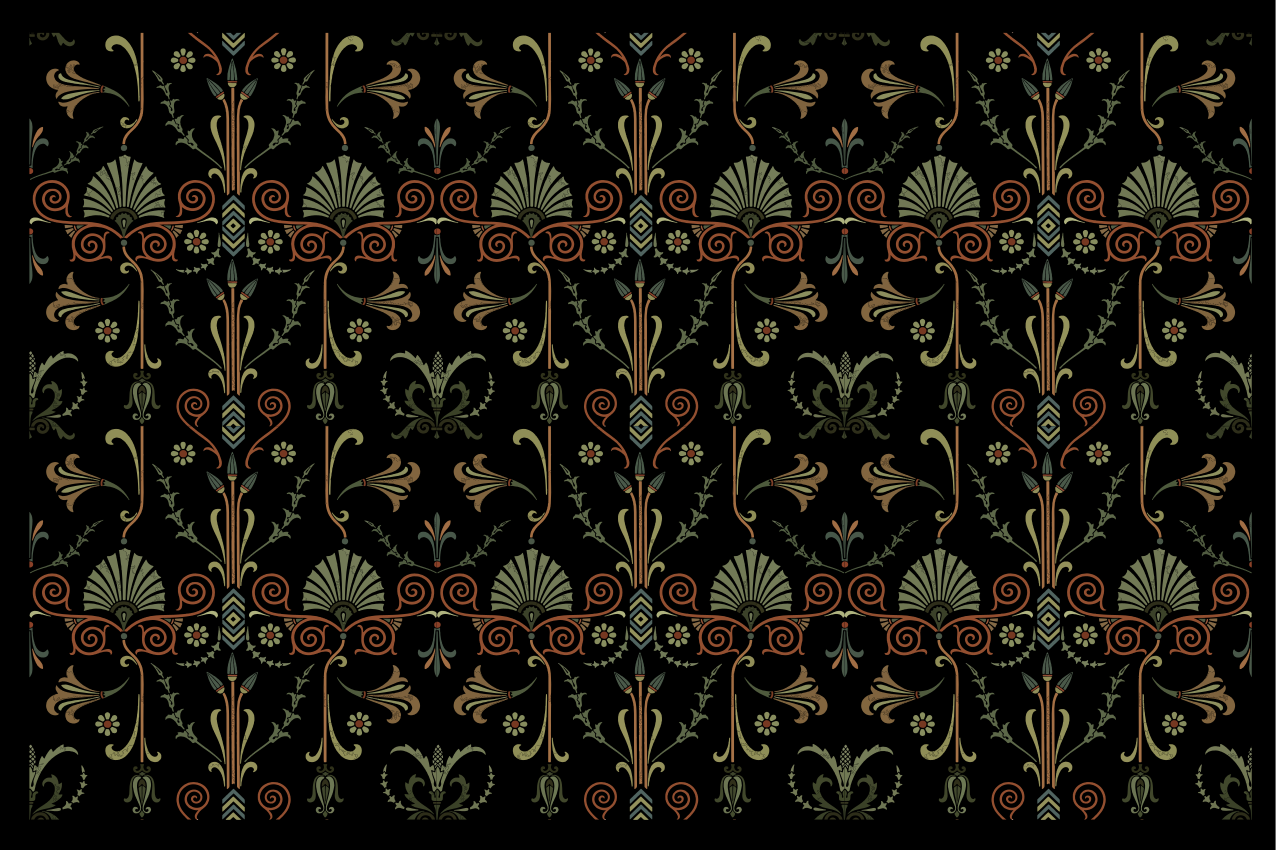 Virágmintás textúrájú tányéralátétek struktúra - TenStickers