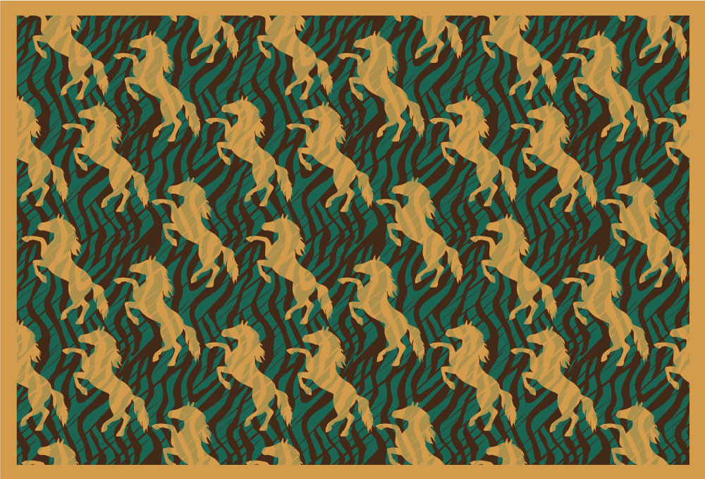 Bájos egyszarvú mintás tányéralátétek eredeti - TenStickers