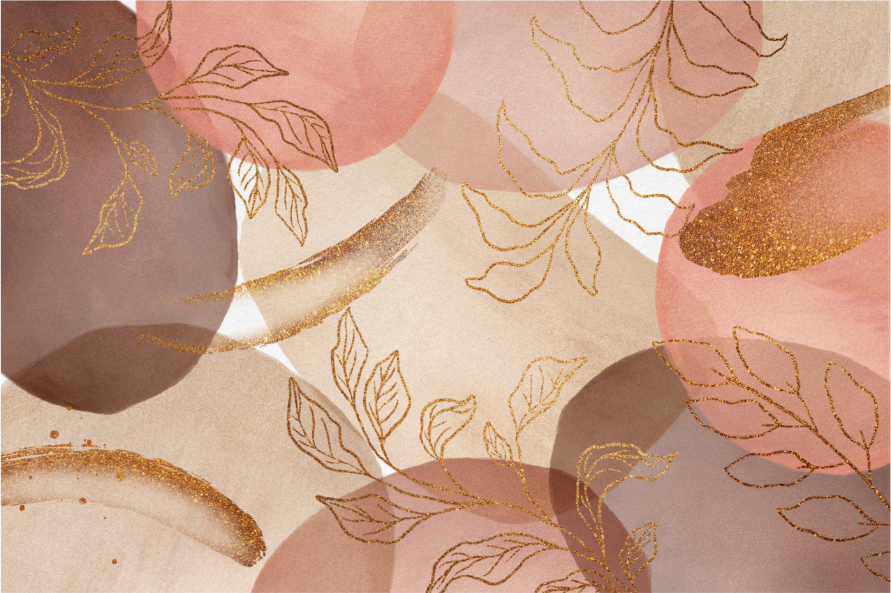 Elegáns levél motívumok tányéralátétek struktúra - TenStickers