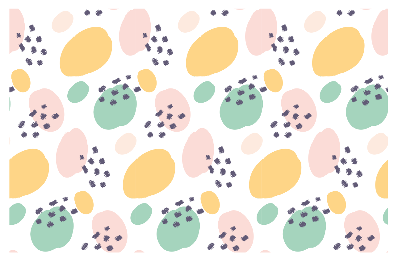 Színes absztrakt elem tányéralátétek eredeti - TenStickers