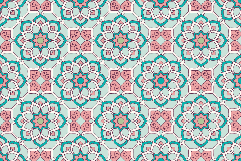 Eredeti tányéralátétek virágos illusztrációval - TenStickers