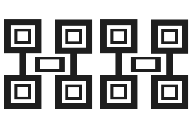 Modern négyzetmintás tányéralátétek - TenStickers