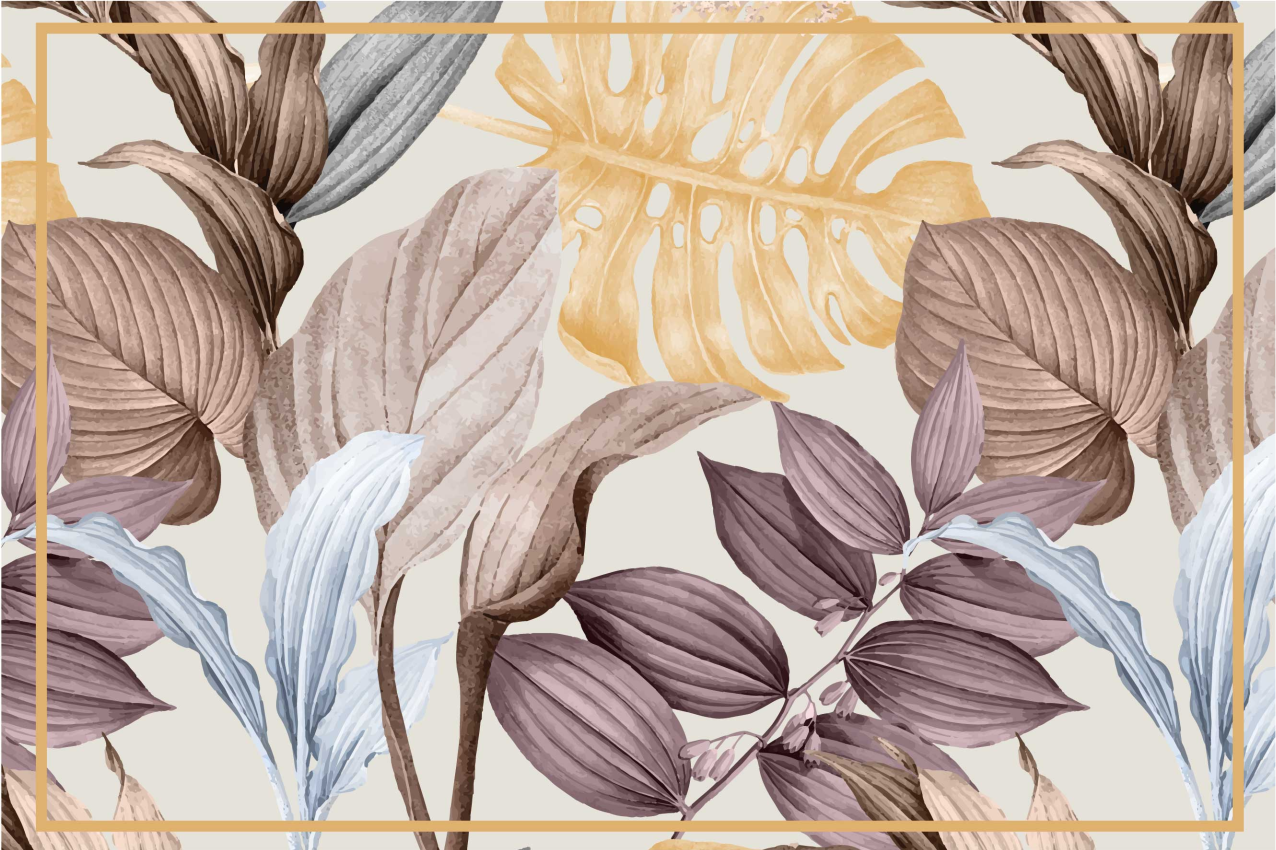 Trópusi növények xxl otthoni alátétek - TenStickers