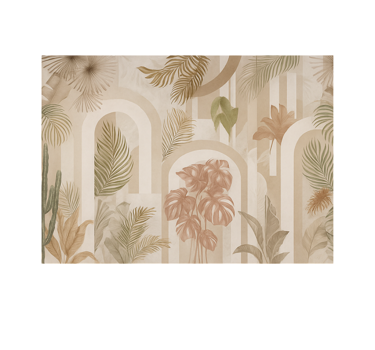 Dzsungel ívek tervezése Nappali falfestmények - TenStickers