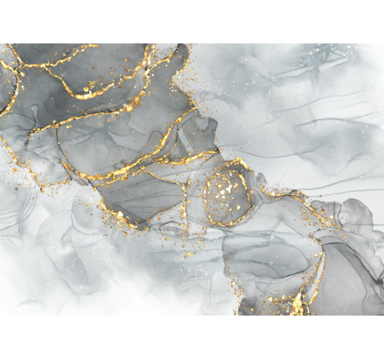 Szürke és arany mozaikfal Falfestmények Fő hálószoba - TenStickers