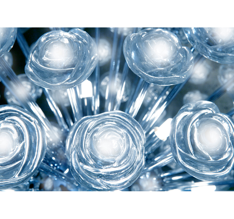 Kristályvirág falfestmény - TenStickers