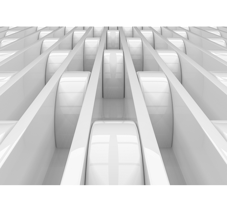 3d geometriai alakzatok tervezése 3d hatású falfestmények - TenStickers