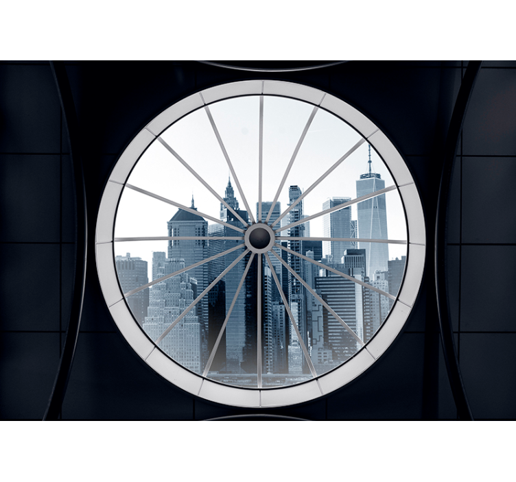 Hideg városi falfestmény otthona számára - TenStickers