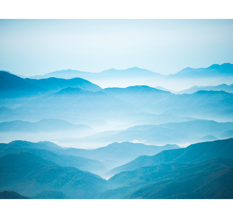 Ködös hegyi falfestmény - TenStickers