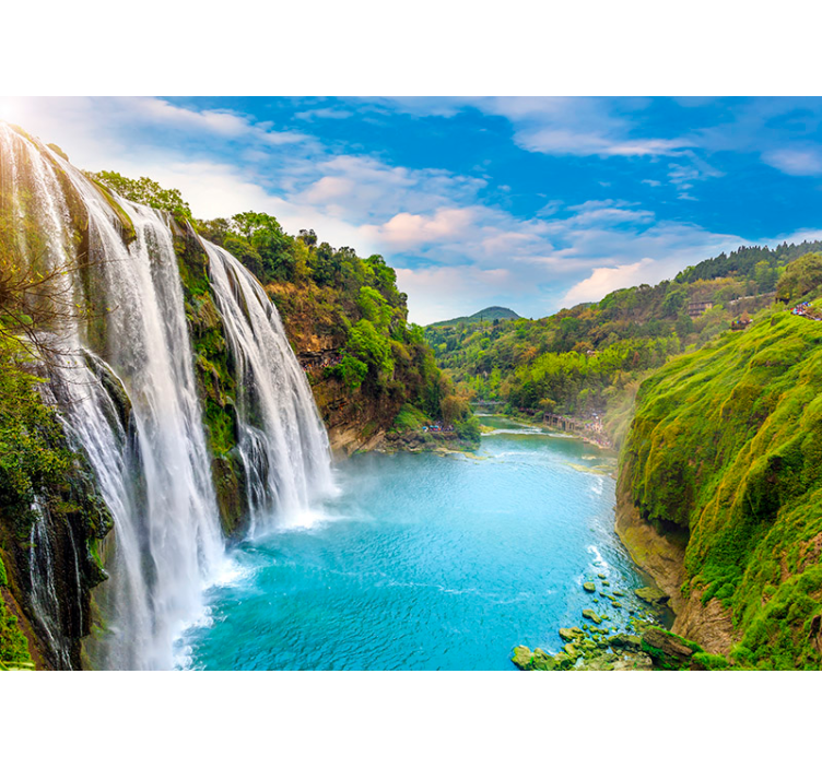 Fenséges vízesés Vízesés festmény - TenStickers