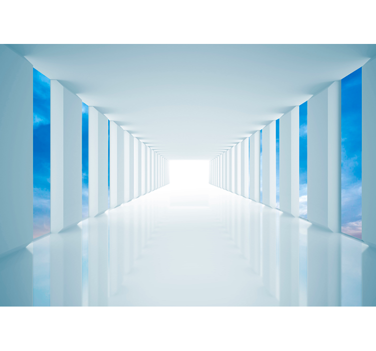 Séta az égen 3d falfestmény - TenStickers