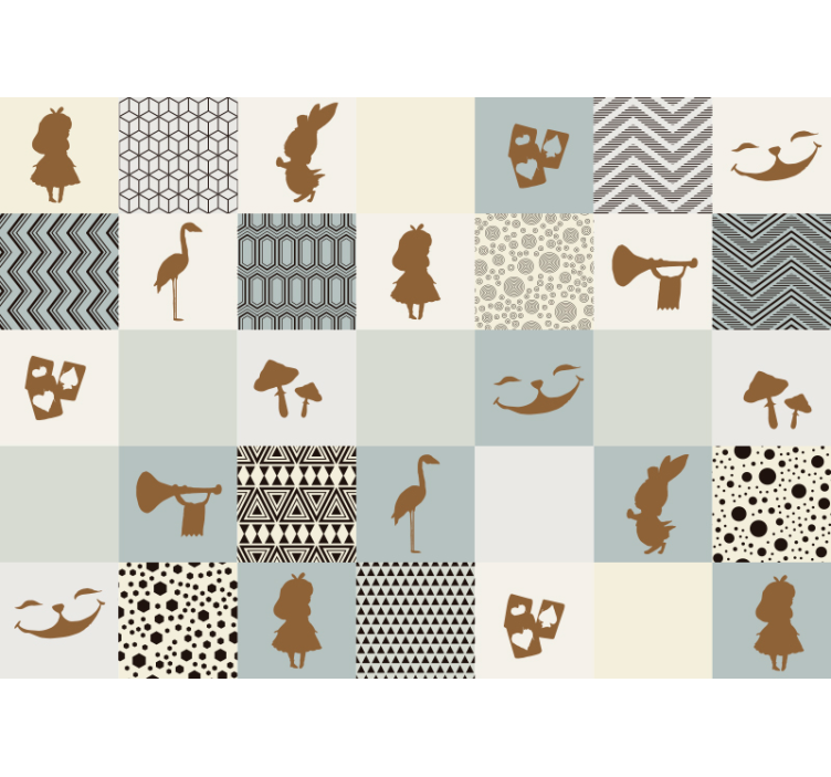 Alice csodaországban fantasy falfestmény - TenStickers