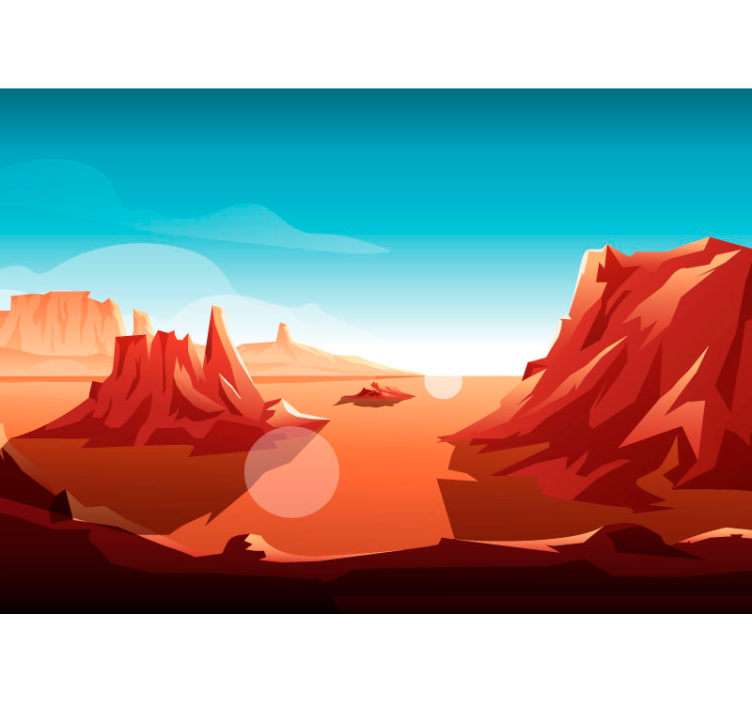 Sivatagi nap gyerekek falfestményei - TenStickers