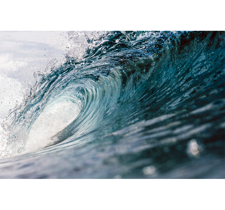 Nagy hullámok a tenger falfestményén - TenStickers