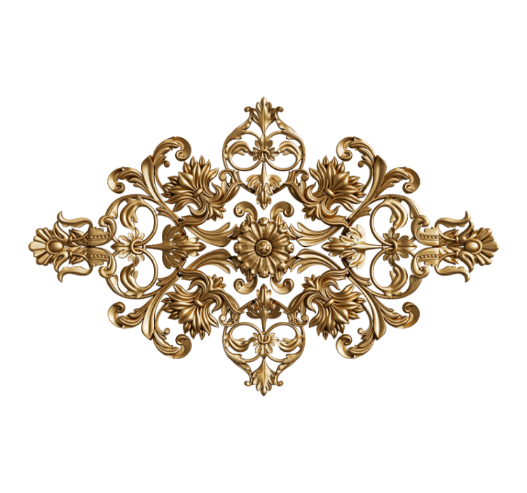 Barokk stílusú háttér vintage falfestmény - TenStickers